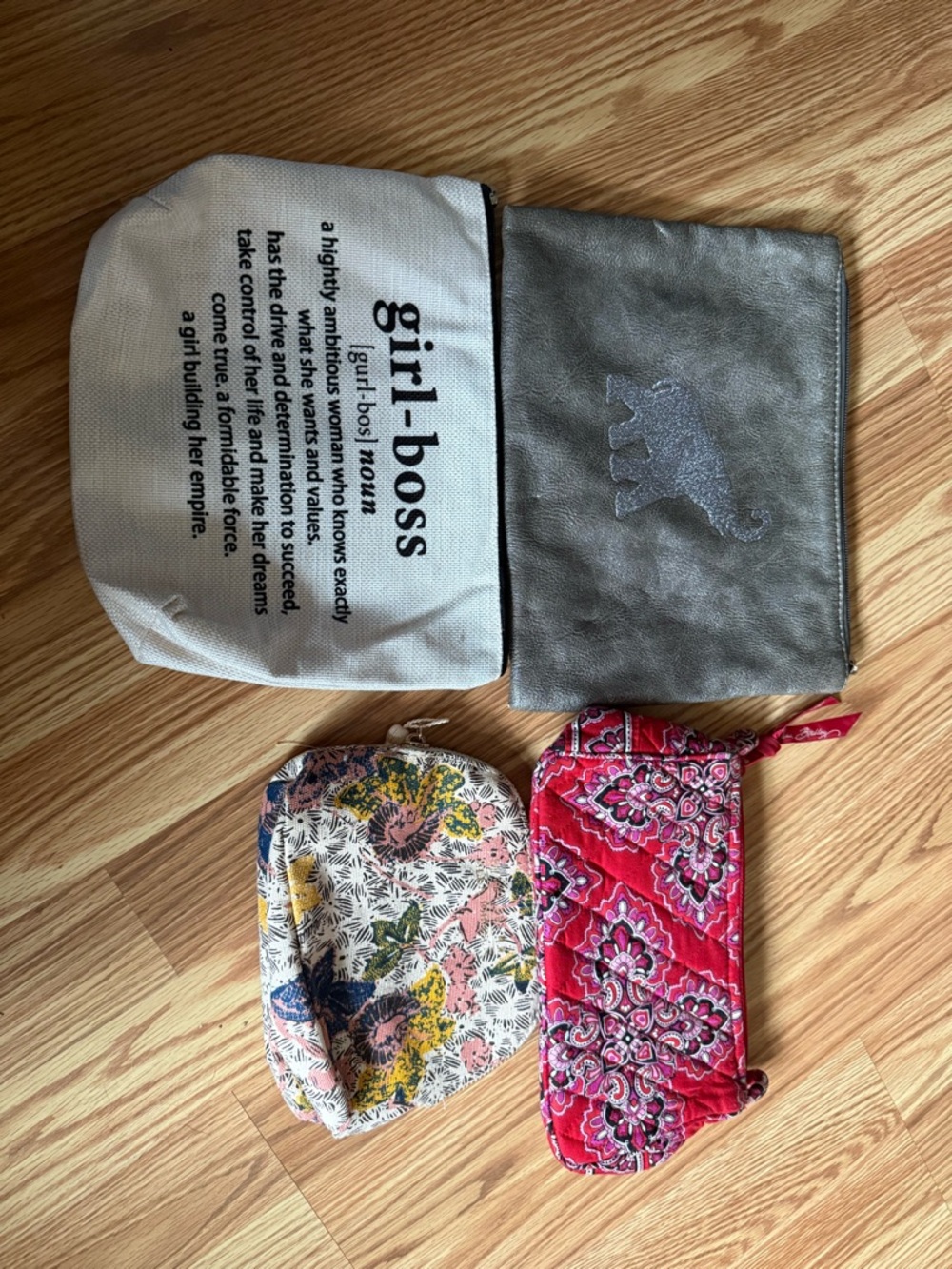 Cosmetic bags 4 for $20